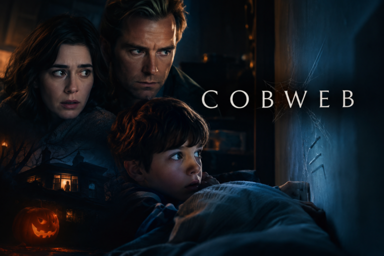 Cobweb Movie Explained: Plot, Cast & Ending (2023) Cobweb 2023 horror film family in a dark bedroom with mysterious tapping