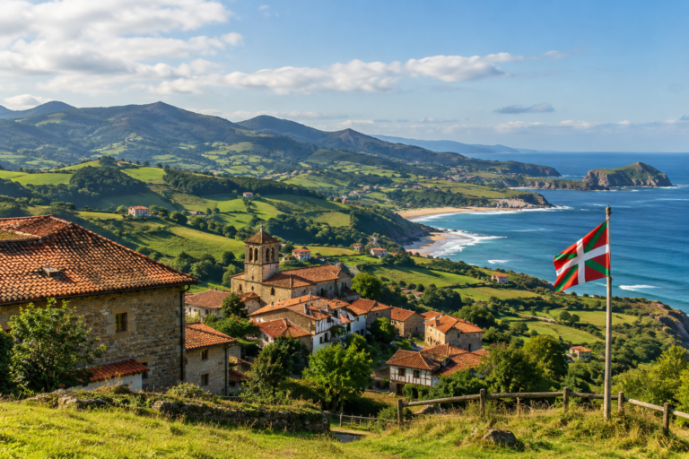 Basque Country landscape representing Basque culture and regional identity