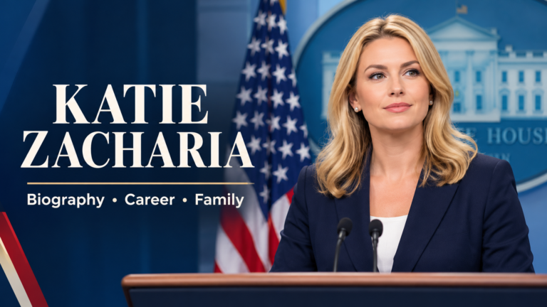 Katie Zacharia biography, career, family and White House press secretary appointment